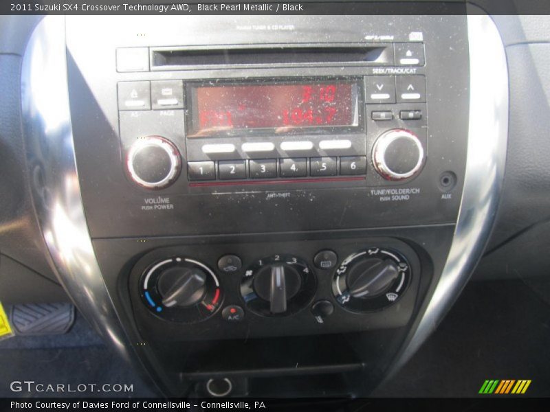 Black Pearl Metallic / Black 2011 Suzuki SX4 Crossover Technology AWD