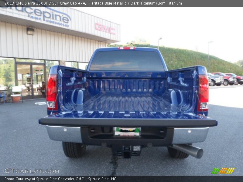Heritage Blue Metallic / Dark Titanium/Light Titanium 2013 GMC Sierra 2500HD SLT Crew Cab 4x4