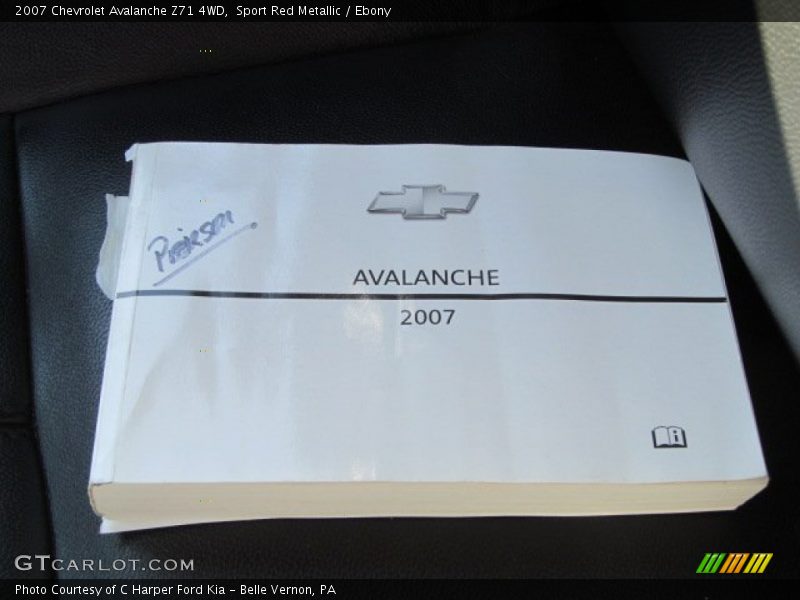 Sport Red Metallic / Ebony 2007 Chevrolet Avalanche Z71 4WD