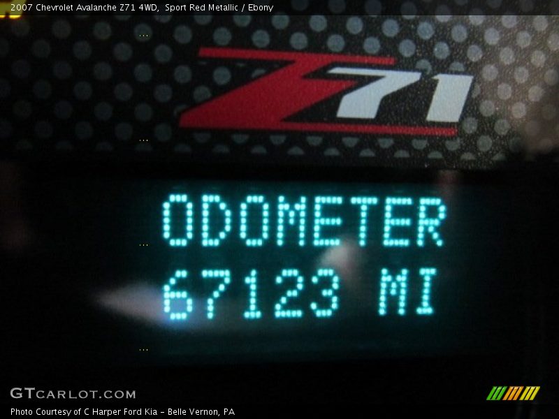 Sport Red Metallic / Ebony 2007 Chevrolet Avalanche Z71 4WD