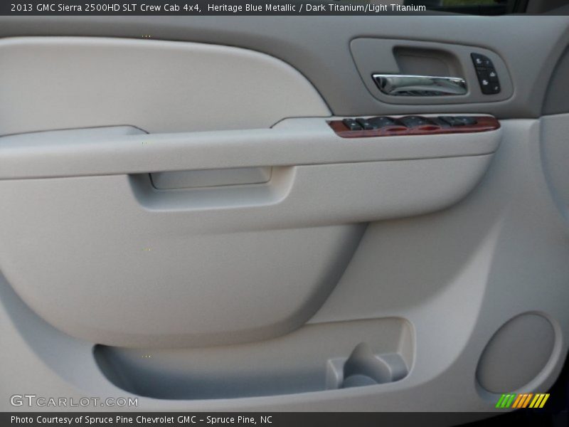 Heritage Blue Metallic / Dark Titanium/Light Titanium 2013 GMC Sierra 2500HD SLT Crew Cab 4x4