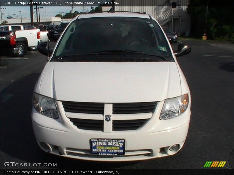 Stone White / Medium Slate Gray 2005 Dodge Grand Caravan SXT