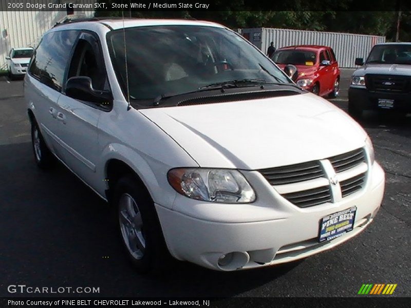 Stone White / Medium Slate Gray 2005 Dodge Grand Caravan SXT