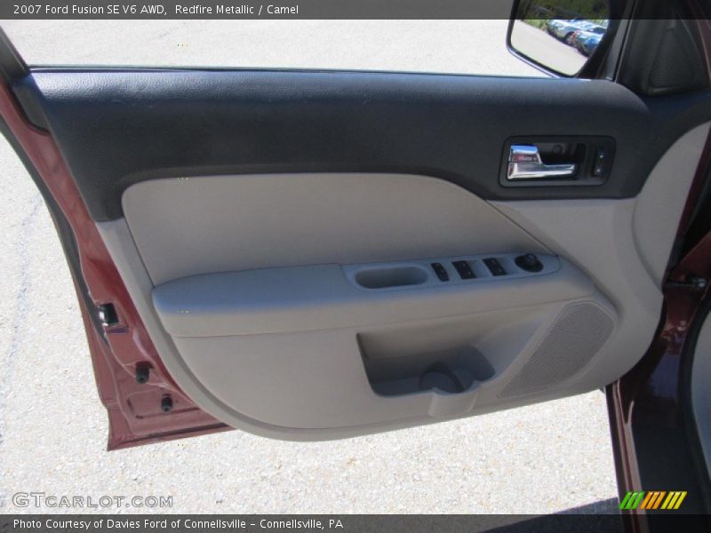 Redfire Metallic / Camel 2007 Ford Fusion SE V6 AWD