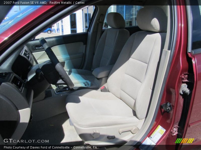 Redfire Metallic / Camel 2007 Ford Fusion SE V6 AWD