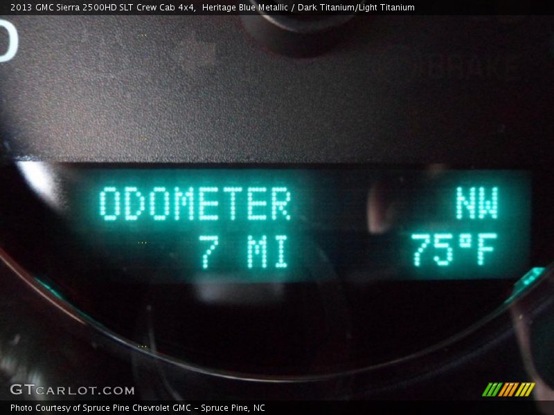 Heritage Blue Metallic / Dark Titanium/Light Titanium 2013 GMC Sierra 2500HD SLT Crew Cab 4x4