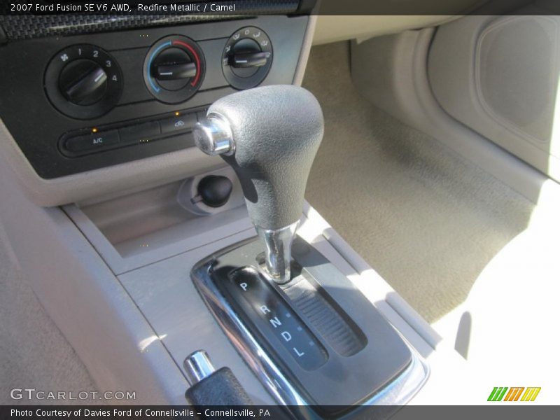 Redfire Metallic / Camel 2007 Ford Fusion SE V6 AWD