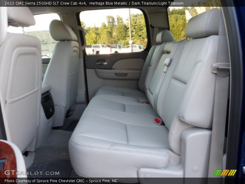 Rear Seat of 2013 Sierra 2500HD SLT Crew Cab 4x4