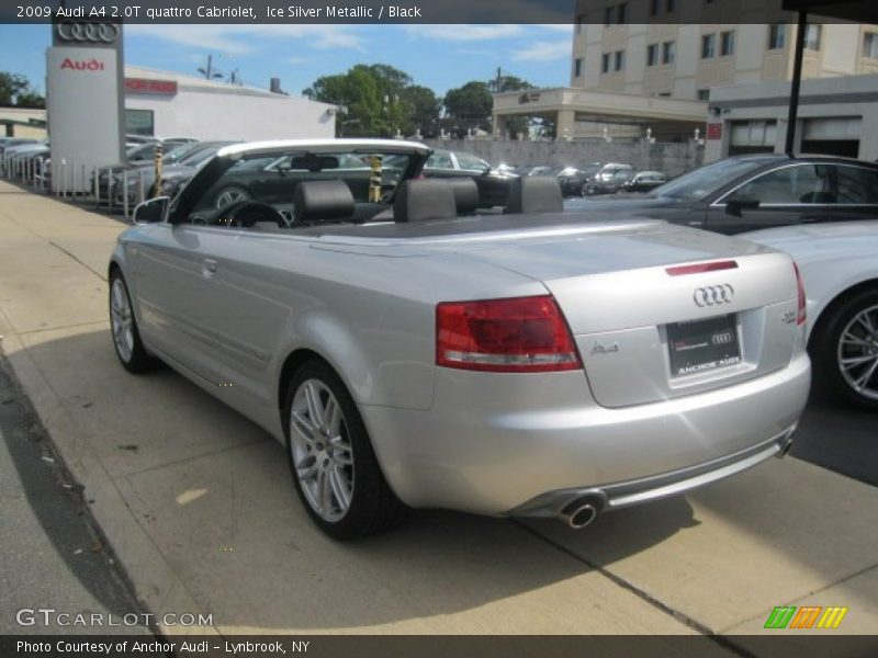 Ice Silver Metallic / Black 2009 Audi A4 2.0T quattro Cabriolet