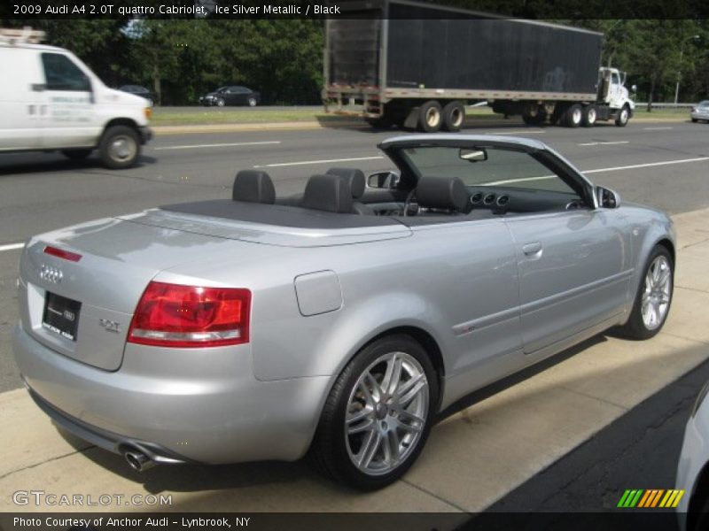 Ice Silver Metallic / Black 2009 Audi A4 2.0T quattro Cabriolet