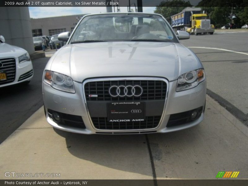 Ice Silver Metallic / Black 2009 Audi A4 2.0T quattro Cabriolet