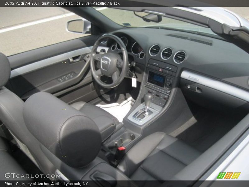 Ice Silver Metallic / Black 2009 Audi A4 2.0T quattro Cabriolet