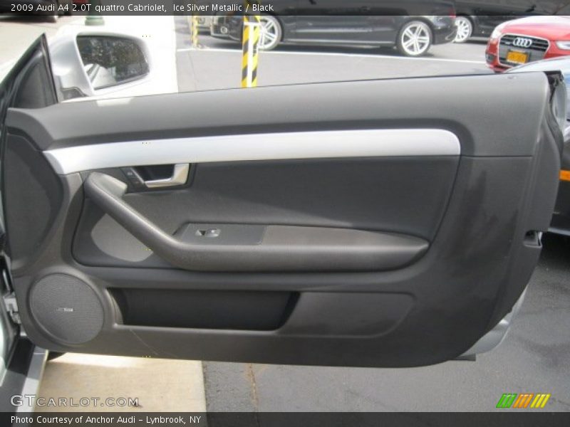 Ice Silver Metallic / Black 2009 Audi A4 2.0T quattro Cabriolet