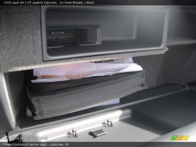 Ice Silver Metallic / Black 2009 Audi A4 2.0T quattro Cabriolet