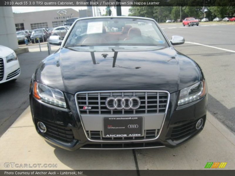 Brilliant Black / Tuscan Brown Silk Nappa Leather 2010 Audi S5 3.0 TFSI quattro Cabriolet