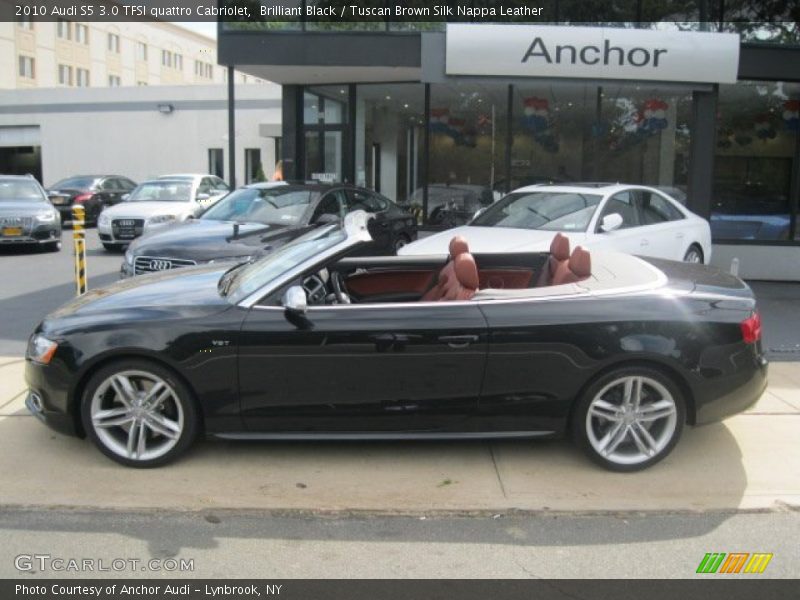 Brilliant Black / Tuscan Brown Silk Nappa Leather 2010 Audi S5 3.0 TFSI quattro Cabriolet