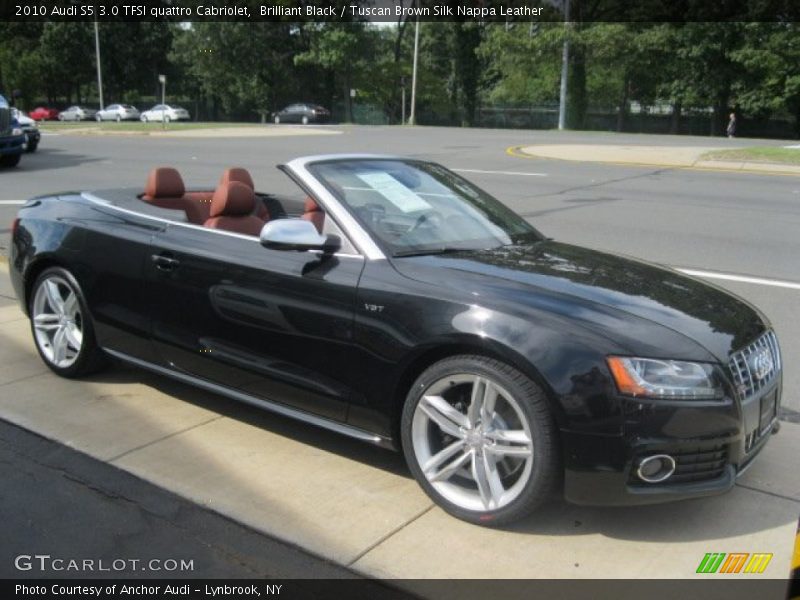 Brilliant Black / Tuscan Brown Silk Nappa Leather 2010 Audi S5 3.0 TFSI quattro Cabriolet
