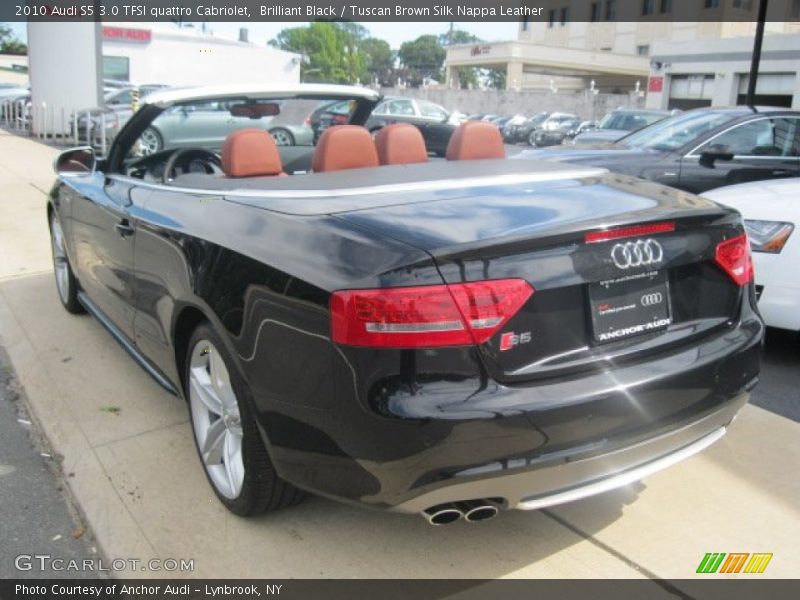 Brilliant Black / Tuscan Brown Silk Nappa Leather 2010 Audi S5 3.0 TFSI quattro Cabriolet