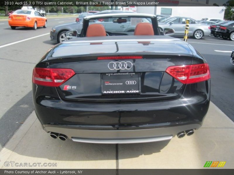 Brilliant Black / Tuscan Brown Silk Nappa Leather 2010 Audi S5 3.0 TFSI quattro Cabriolet