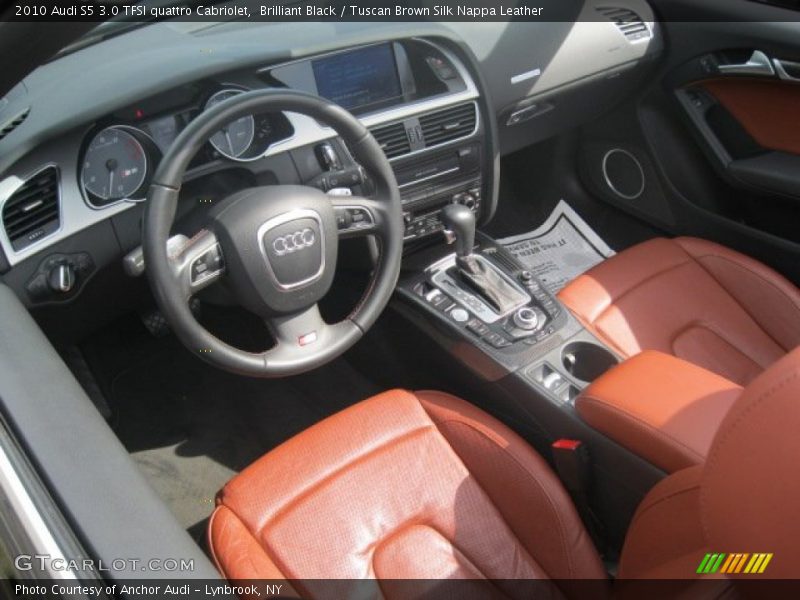 Brilliant Black / Tuscan Brown Silk Nappa Leather 2010 Audi S5 3.0 TFSI quattro Cabriolet