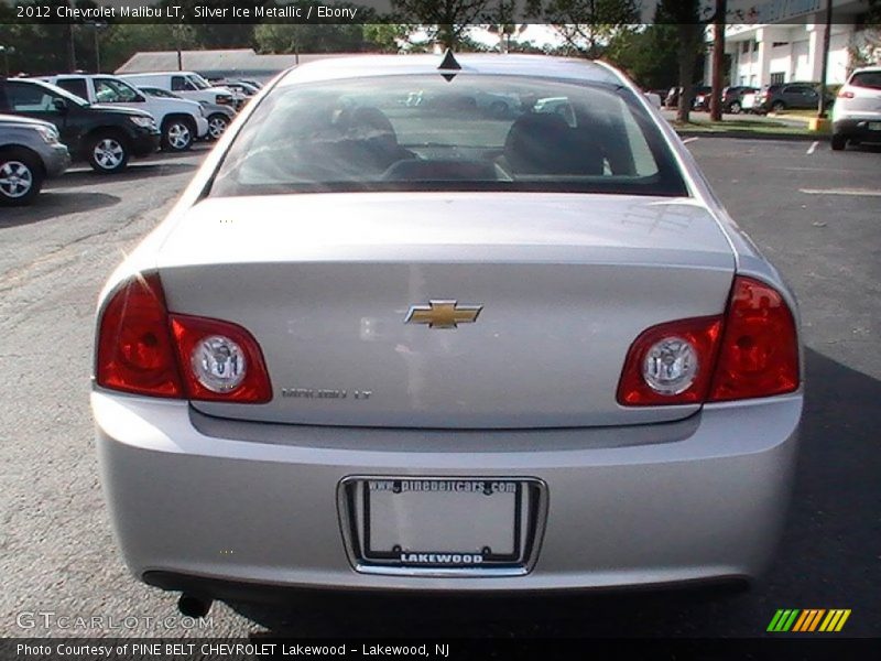 Silver Ice Metallic / Ebony 2012 Chevrolet Malibu LT