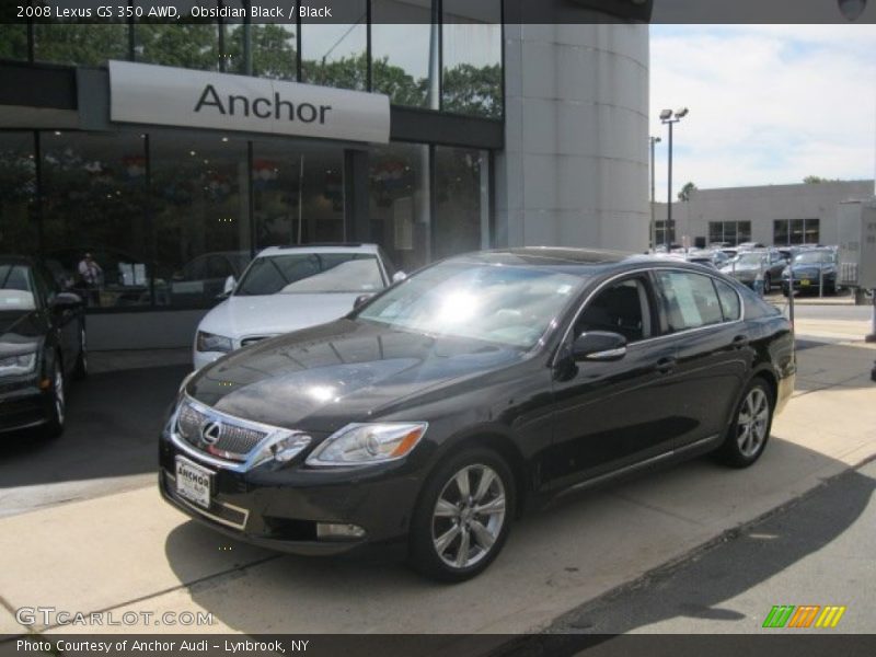 Obsidian Black / Black 2008 Lexus GS 350 AWD