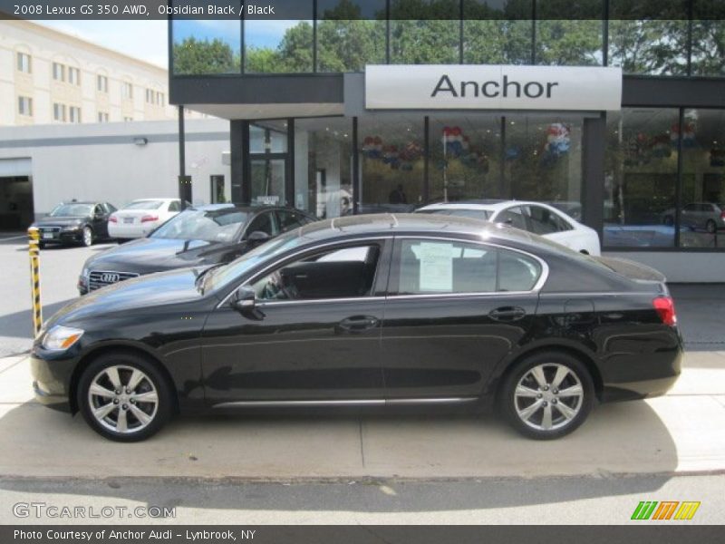 Obsidian Black / Black 2008 Lexus GS 350 AWD