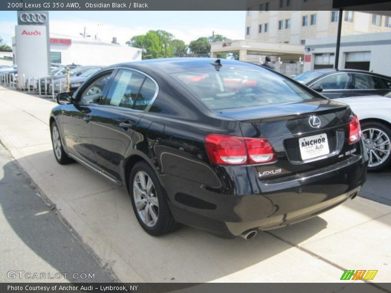 Obsidian Black / Black 2008 Lexus GS 350 AWD