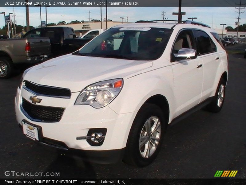 Summit White / Light Titanium/Jet Black 2012 Chevrolet Equinox LTZ AWD