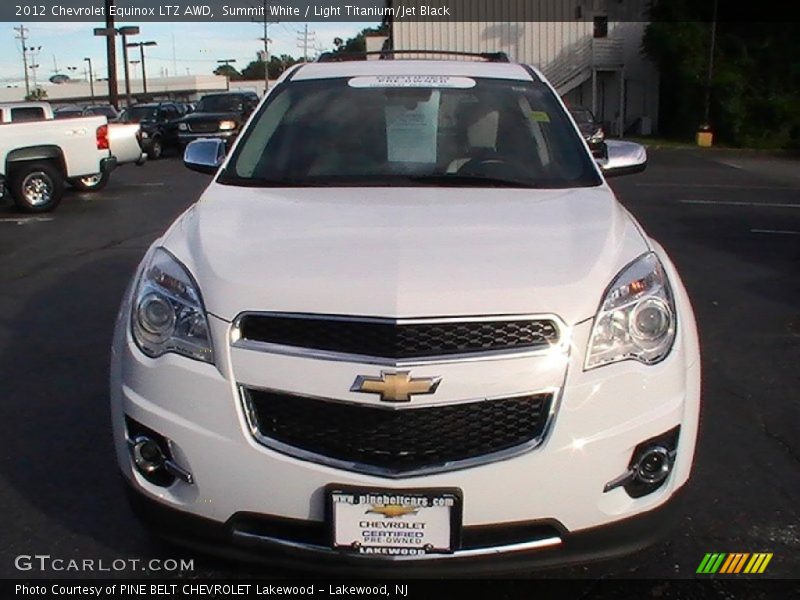 Summit White / Light Titanium/Jet Black 2012 Chevrolet Equinox LTZ AWD