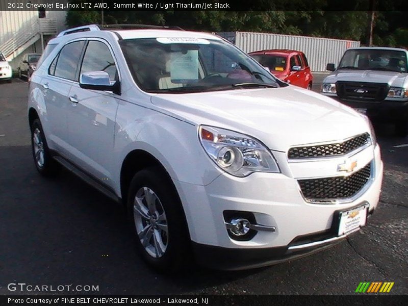 Summit White / Light Titanium/Jet Black 2012 Chevrolet Equinox LTZ AWD
