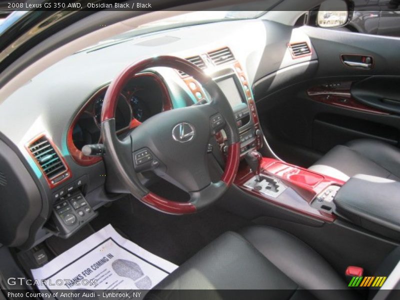 Obsidian Black / Black 2008 Lexus GS 350 AWD