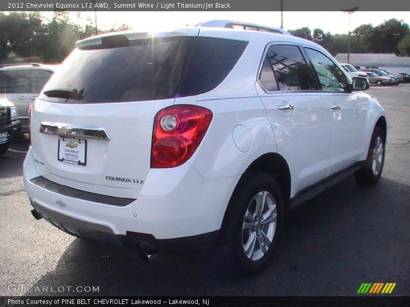Summit White / Light Titanium/Jet Black 2012 Chevrolet Equinox LTZ AWD