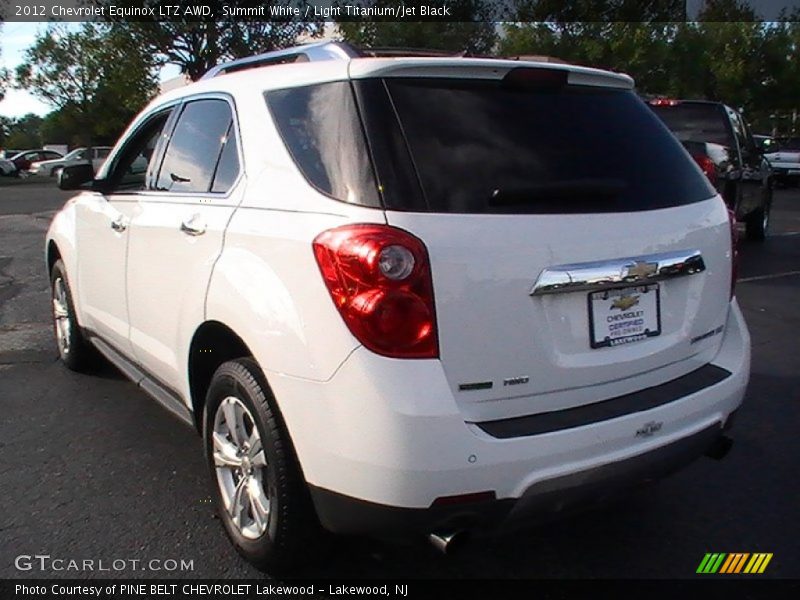 Summit White / Light Titanium/Jet Black 2012 Chevrolet Equinox LTZ AWD