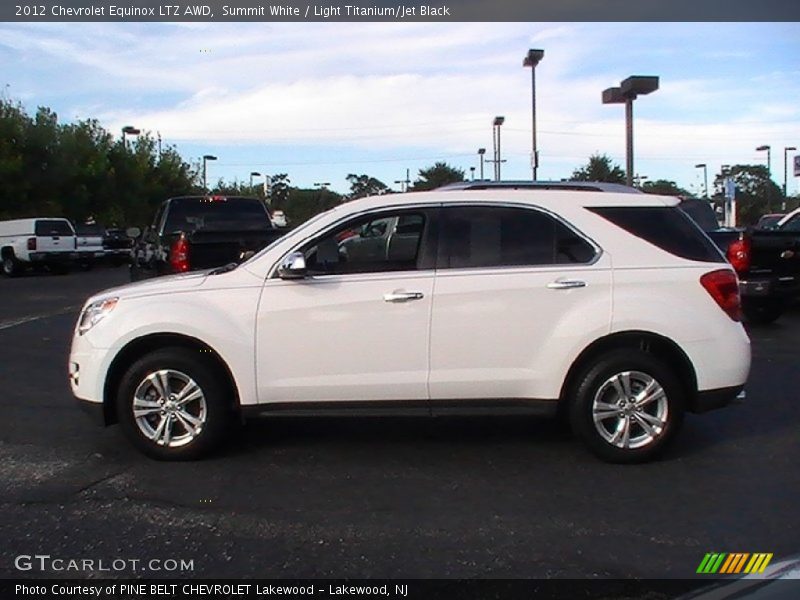 Summit White / Light Titanium/Jet Black 2012 Chevrolet Equinox LTZ AWD