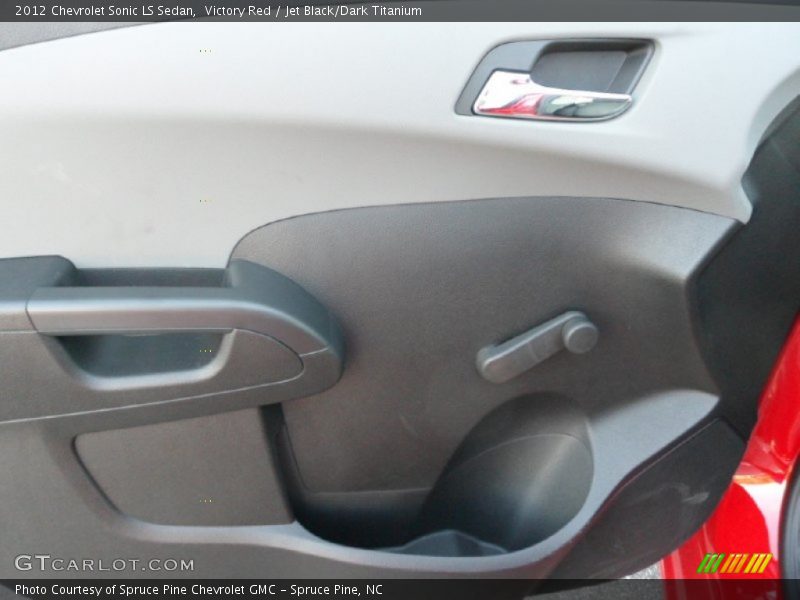 Victory Red / Jet Black/Dark Titanium 2012 Chevrolet Sonic LS Sedan