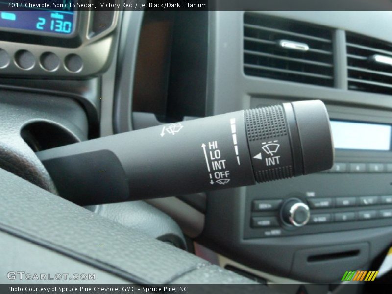 Victory Red / Jet Black/Dark Titanium 2012 Chevrolet Sonic LS Sedan