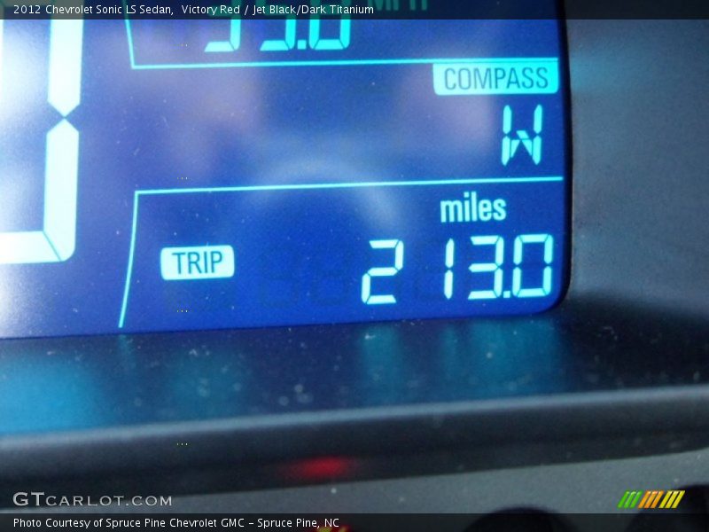 Victory Red / Jet Black/Dark Titanium 2012 Chevrolet Sonic LS Sedan