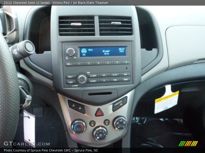 Victory Red / Jet Black/Dark Titanium 2012 Chevrolet Sonic LS Sedan