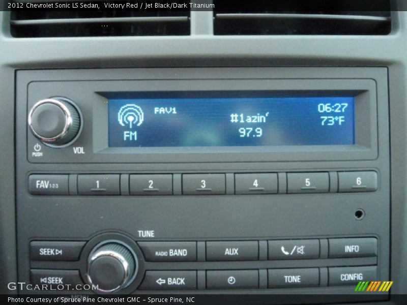 Victory Red / Jet Black/Dark Titanium 2012 Chevrolet Sonic LS Sedan