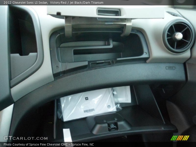 Victory Red / Jet Black/Dark Titanium 2012 Chevrolet Sonic LS Sedan