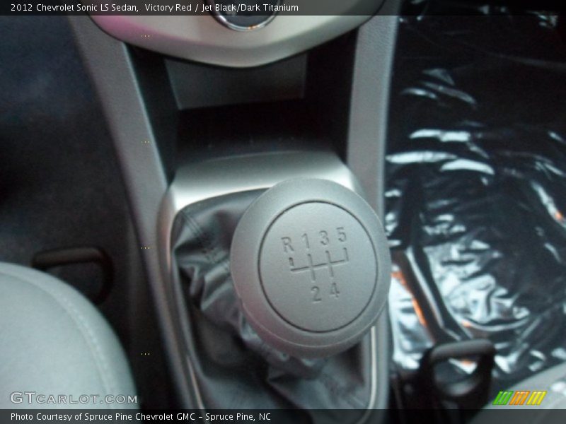 Victory Red / Jet Black/Dark Titanium 2012 Chevrolet Sonic LS Sedan