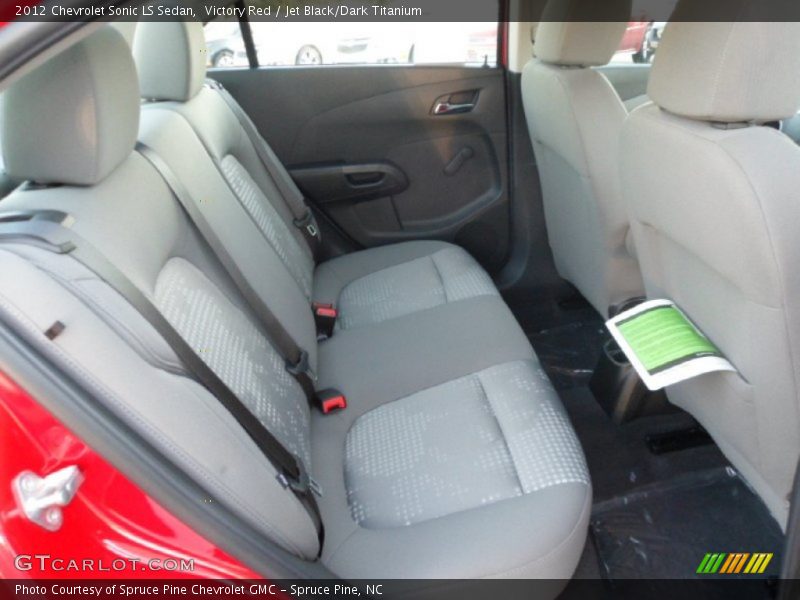 Victory Red / Jet Black/Dark Titanium 2012 Chevrolet Sonic LS Sedan