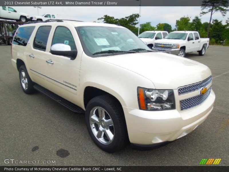 White Diamond Tricoat / Ebony 2013 Chevrolet Suburban LTZ 4x4