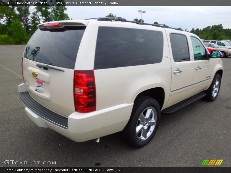 White Diamond Tricoat / Ebony 2013 Chevrolet Suburban LTZ 4x4