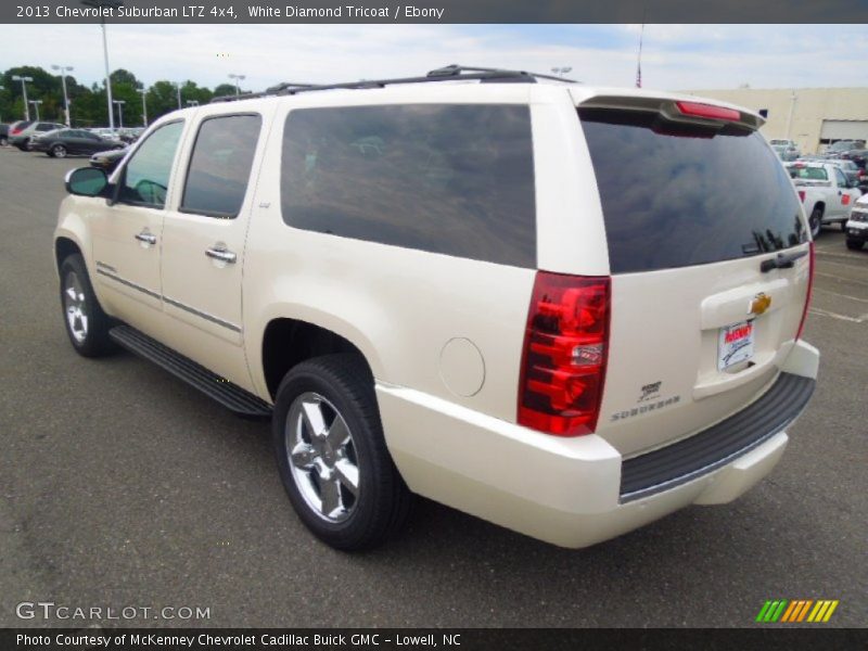 White Diamond Tricoat / Ebony 2013 Chevrolet Suburban LTZ 4x4