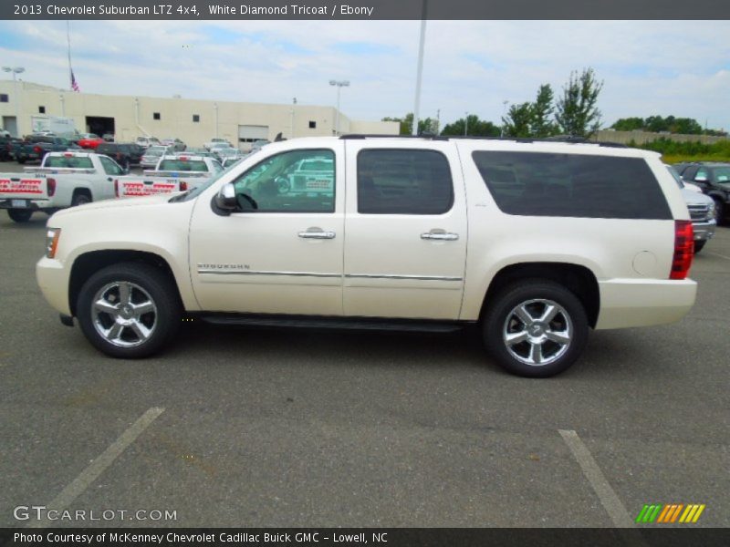 White Diamond Tricoat / Ebony 2013 Chevrolet Suburban LTZ 4x4
