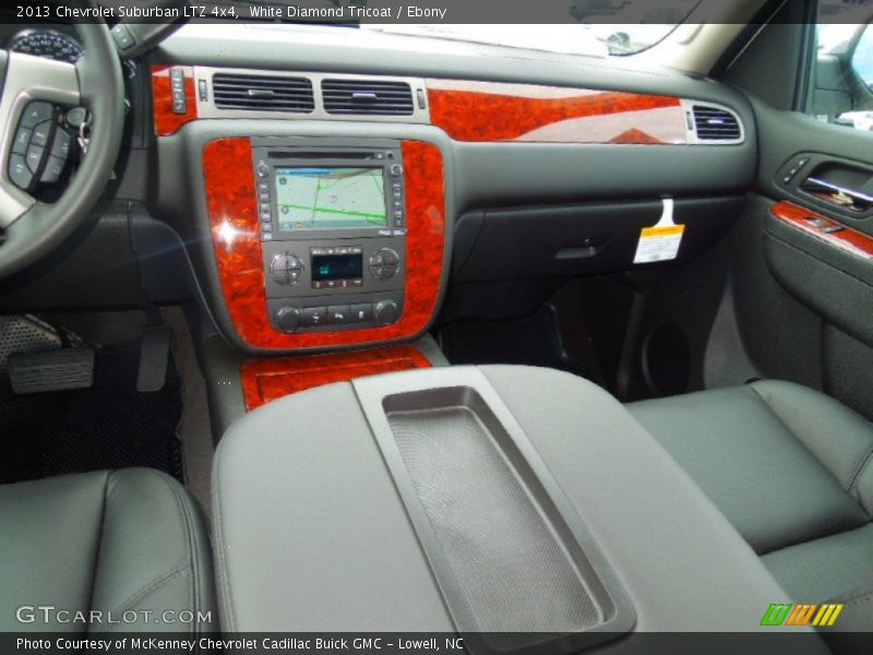 White Diamond Tricoat / Ebony 2013 Chevrolet Suburban LTZ 4x4