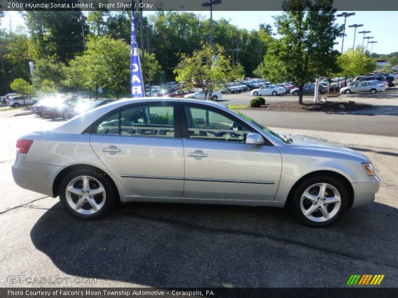 Bright Silver / Gray 2008 Hyundai Sonata Limited