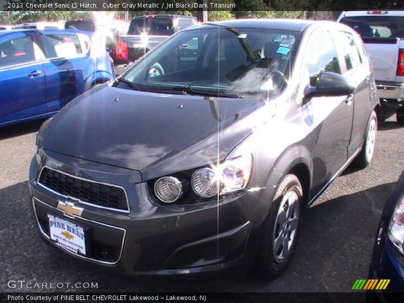 Cyber Gray Metallic / Jet Black/Dark Titanium 2013 Chevrolet Sonic LS Hatch